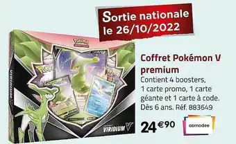 Casino Supermarchés Coffret pokémon v premium asmodée offre