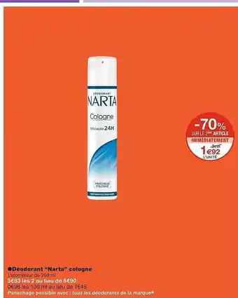 Monoprix Déodorant offre