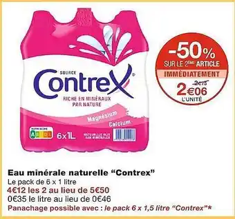 Monoprix Eau minérale naturelle offre
