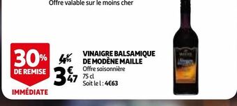 Auchan Vinaigre balsamique de modène maille offre