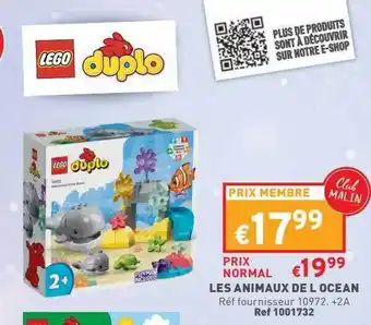 Trafic Les animaux de l'océan lego duplo offre
