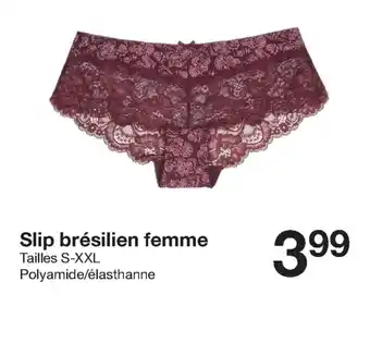 Zeeman Slip Brésilien Femme offre