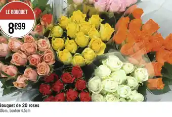 Géant Casino Bouquet de 20 roses offre