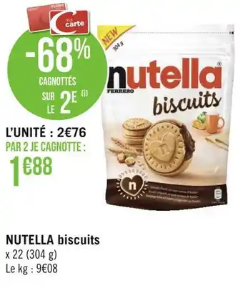 Géant Casino Nutella nutella biscuits offre