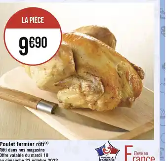 Géant Casino Poulet fermier rôti offre