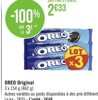 Géant Casino Oreo oreo original offre