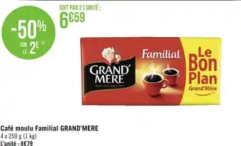 Géant Casino Grand’mere café moulu familial offre
