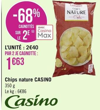 Géant Casino Casino chips nature offre