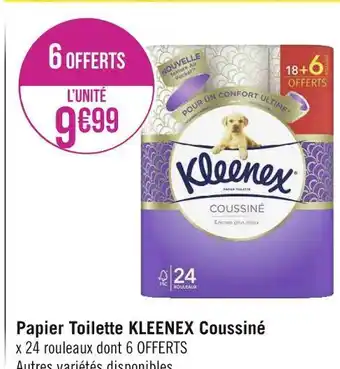 Géant Casino Kleenex papier toilette coussiné offre