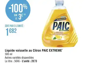 Paic liquide vaisselle au citron