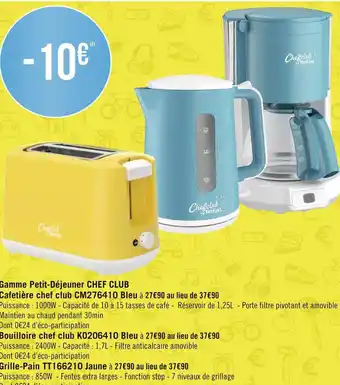 Géant Casino Gamme petit-déjeuner chef club offre