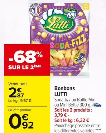 Carrefour Market Lutti bonbons offre