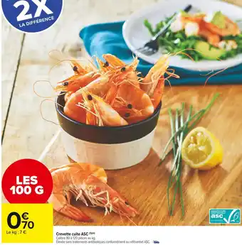 Carrefour Market Crevette cuite asc offre