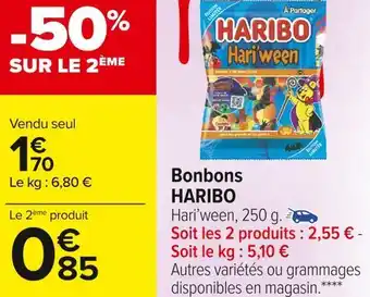 Carrefour Market Haribo bonbons offre