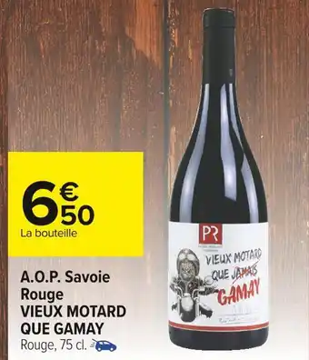 Vieux motard que gamay a.o.p. savoie rouge