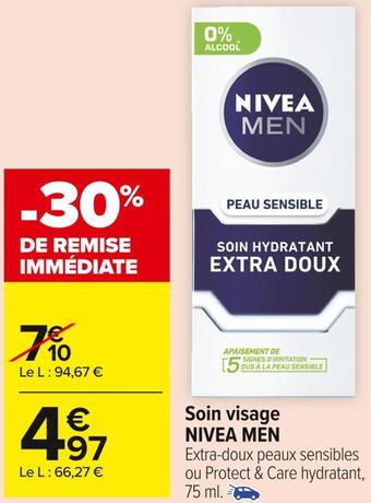Carrefour Market Nivea men soin visage offre
