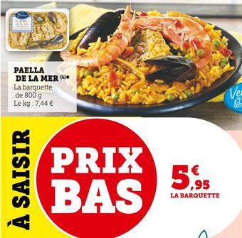 Super U Paella de la mer offre