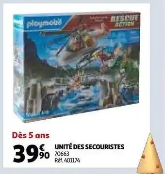 Auchan Unité des secouristes playmobil offre