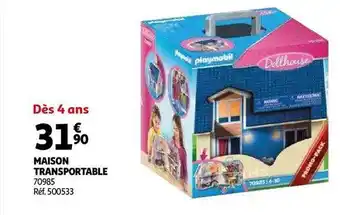 Maison transportable playmobil