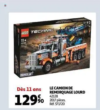 Auchan Le camion de remorquage lourd lego technic offre
