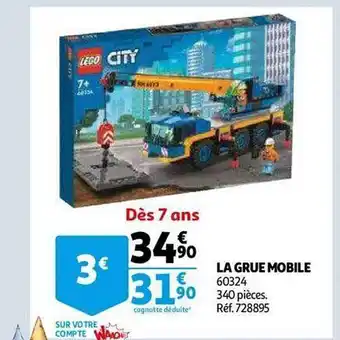 Auchan La grue mobile lego city offre