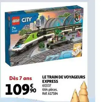 Auchan Le train de voyageurs express lego city offre