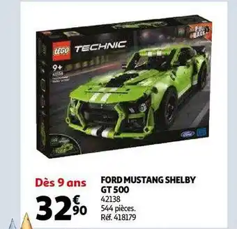 Auchan Ford mustang shelby gt 500 lego technic offre