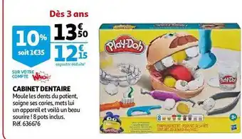 Auchan Cabinet dentaire play-doh offre