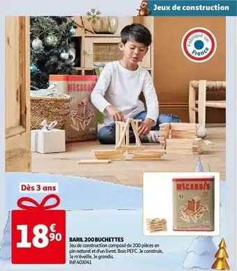 Auchan Baril 200 buchettes offre