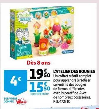 Auchan L'atelier des bougies offre