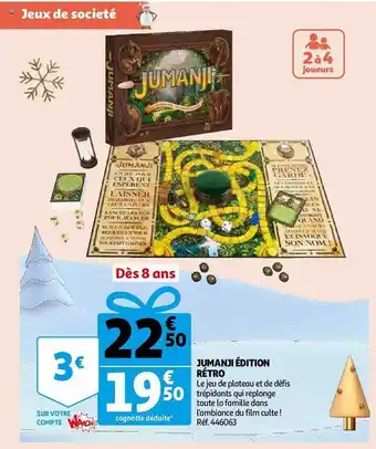 Auchan Jumanji édition rétro offre