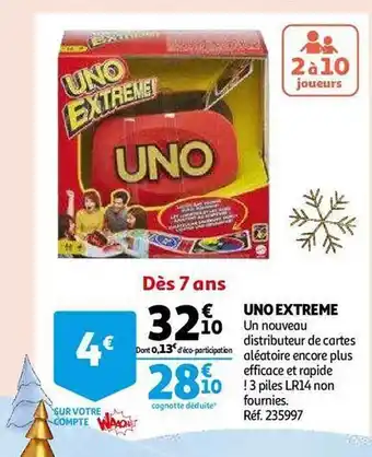Auchan Uno extrême offre