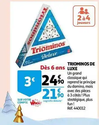 Auchan Triominos de luxe offre
