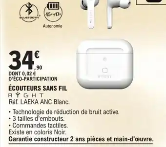 E.Leclerc Ecouteurs Sans Fil offre