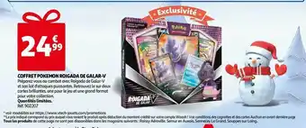 Auchan Coffret pokémon roigada de galar-v offre