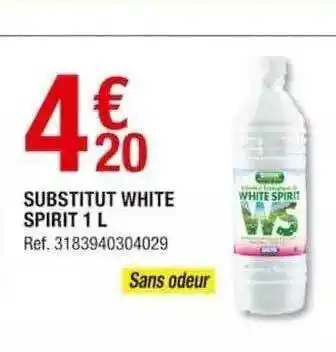 Brico Dépôt Substitut white spirit 1l offre