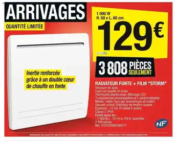 Brico Dépôt Radiateur fonte + film offre