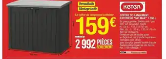 Brico Dépôt Coffre de rangement extérieur offre