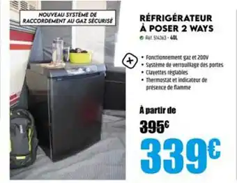 Narbonne accessoires Réfrigérateur à poser 2 ways offre