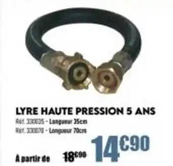 Lyre haute pression 5 ans