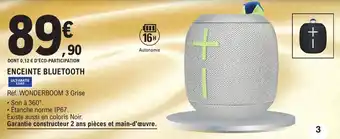 E.Leclerc Enceinte Bluetooth offre