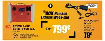 Narbonne accessoires Power bank comb-e 600 eza, chargeur dc-dc offre