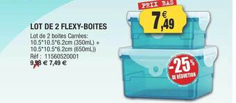 Outiror Lot de 2 flexy-boîtes offre
