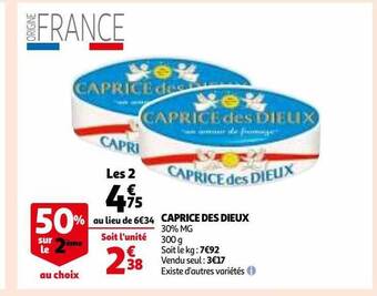 Auchan Caprice des dieux offre