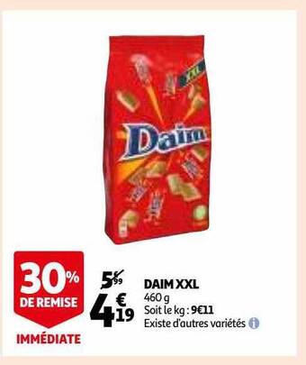Auchan Daim xxl offre