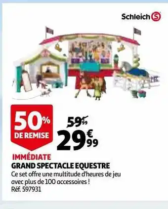 Auchan Grand spectacle equestre schleich offre
