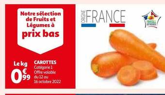 Auchan Carottes offre