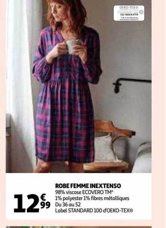 Auchan Robe femme inextenso offre