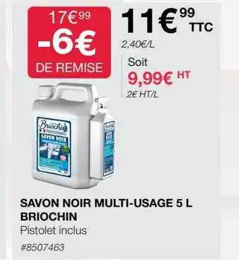 Savon noir multi-usage 5l briochin