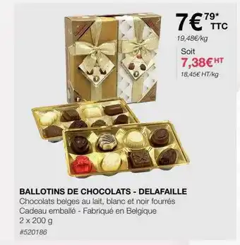 Costco Ballotins de chocolats - delafaille offre
